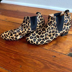Cheetah  Print Ankle Booties JCREW